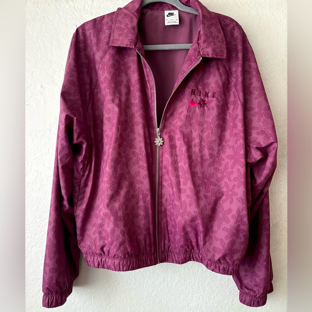 NIKE flower Grape color Windbreaker Sweater